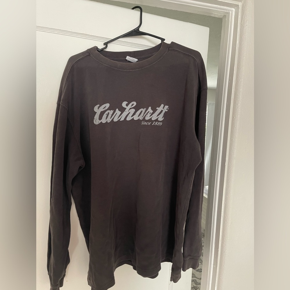 Carhartt long sleeve brown thermal-shirt XL